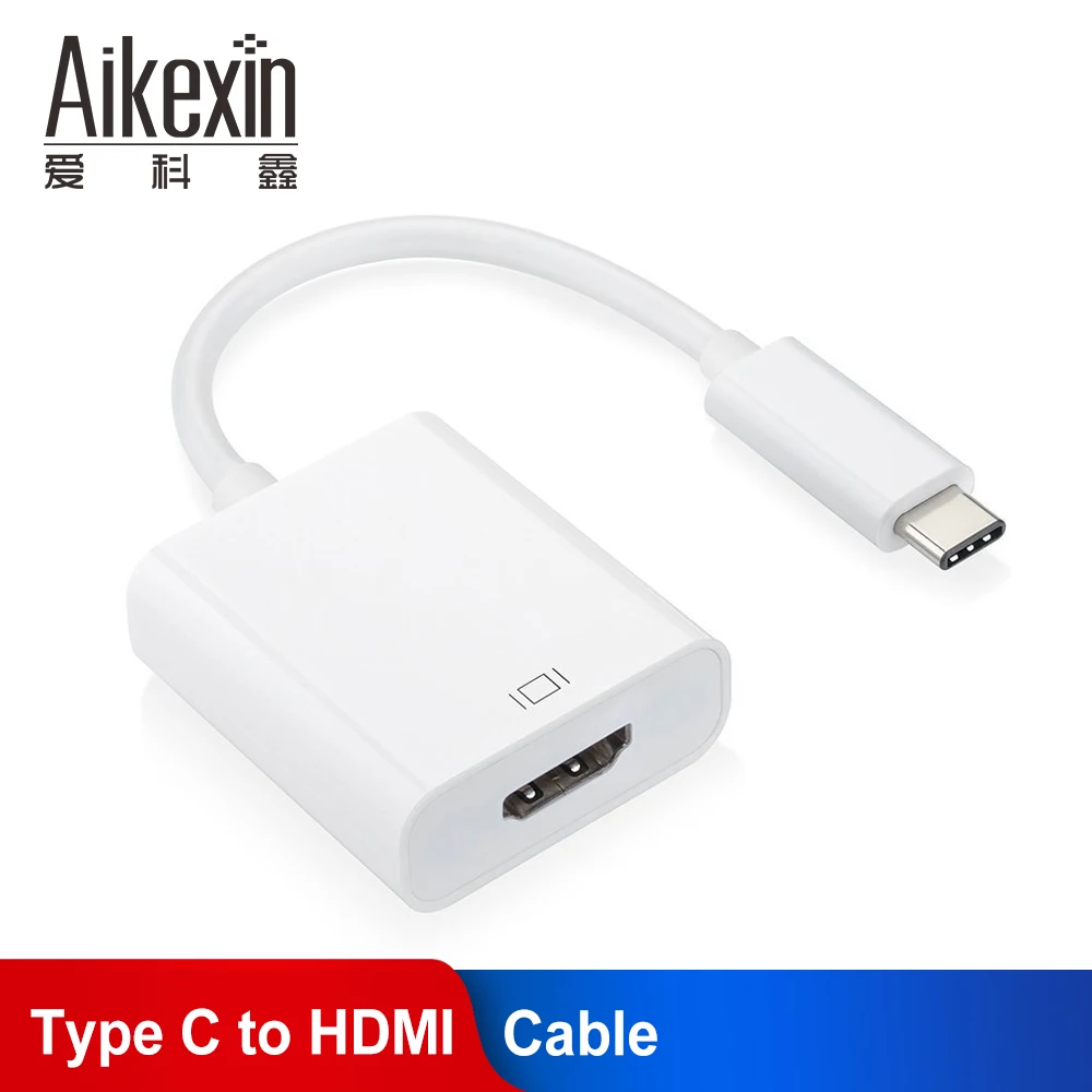 

Aikexin USB-C to HDMI Cable Type C (Thunderbolt 3 Compatible) USB 3.1 to HDMI Hub Adapter for Macbook for Chromebook Pixel