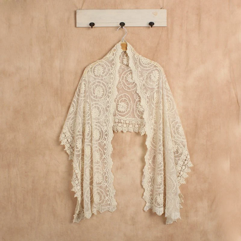 Echarpes Foulards Femme хлопковый шарф кружевной вязаный этнический Цветочный винтажный