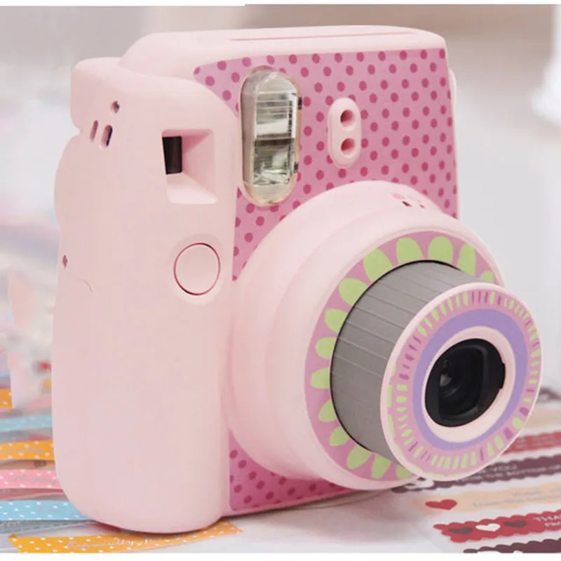 Fujifilm Instax Mini 8/8+/9 наклейки на тело камеры индивидуальная Мода Подсолнух пастеры украшения Защита камеры аксессуары