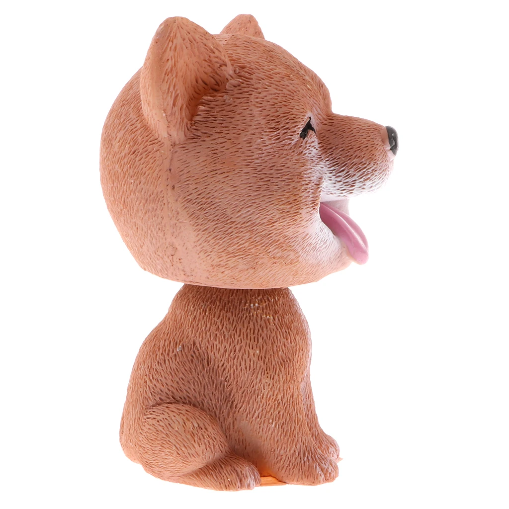 Shaking Head Shiba Inu Lucky Dog Puppy Bobbing Heads Bobblehead Toy Aniaml Figures Car Dashboard Auto Decoration