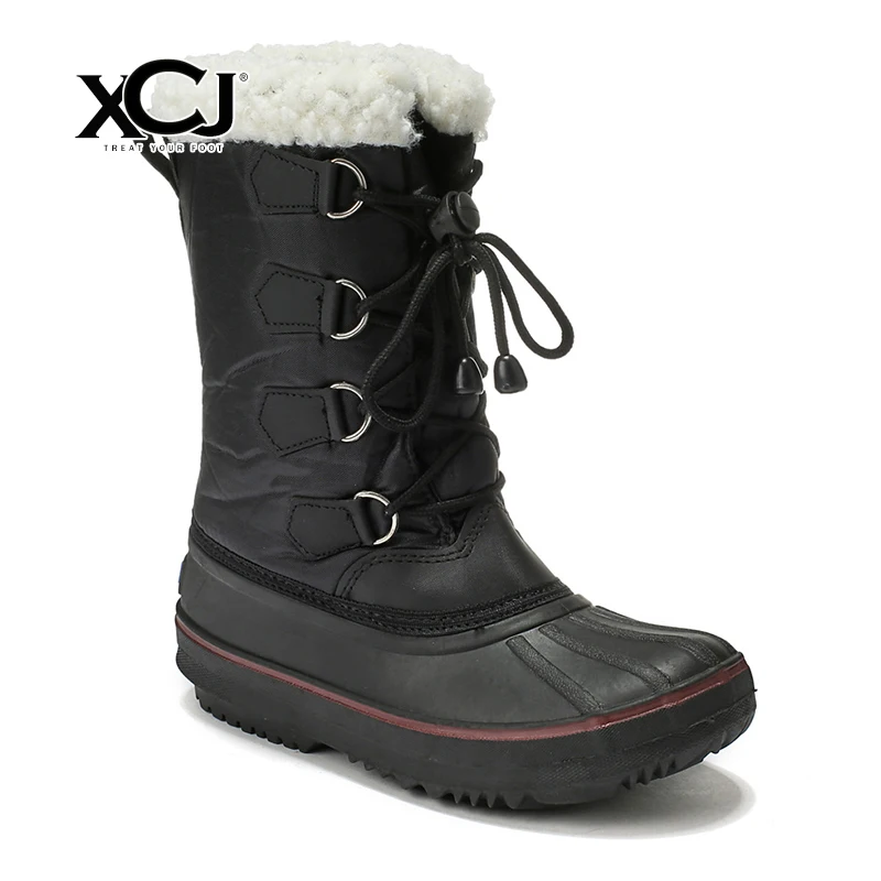 

Children's Winter Boots Kids Shoes Mid Calf Boots Girls Boys Brand Winter Shoes Snow Boots Warm Plush High Quality XCJ