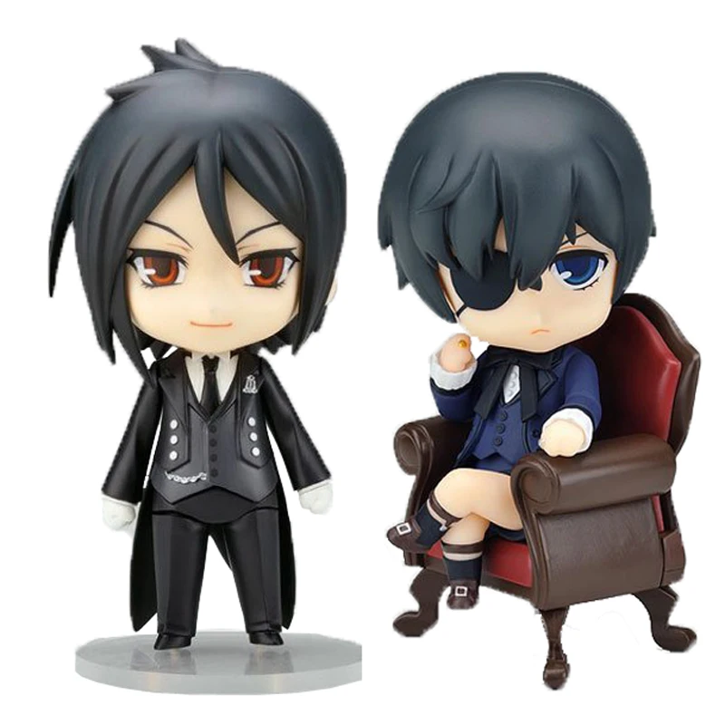 Nendoroid 4 Black Butler Anime Sebastian Michaelis And Ciel Phantomhive 68 117 Set Boxed Pvc