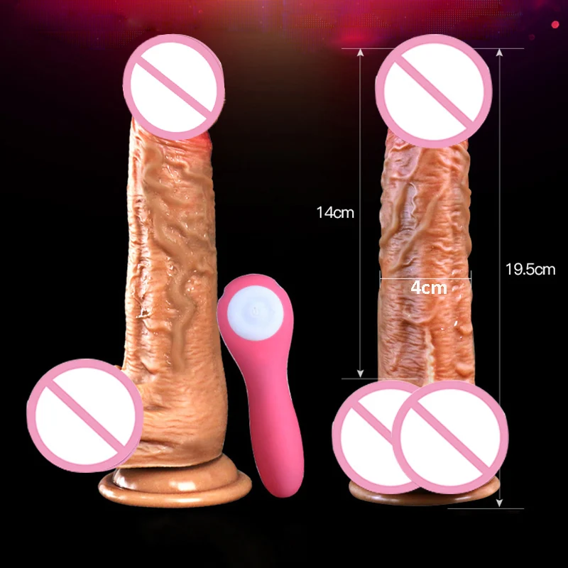 التلقائي تلسكوبي التدفئة قضبان اصطناعية الهزاز ضخمة واقعية قضبان اصطناعية لينة الجلد القضيب الإناث الاستمناء الجنس لعب الكبار للنساء
