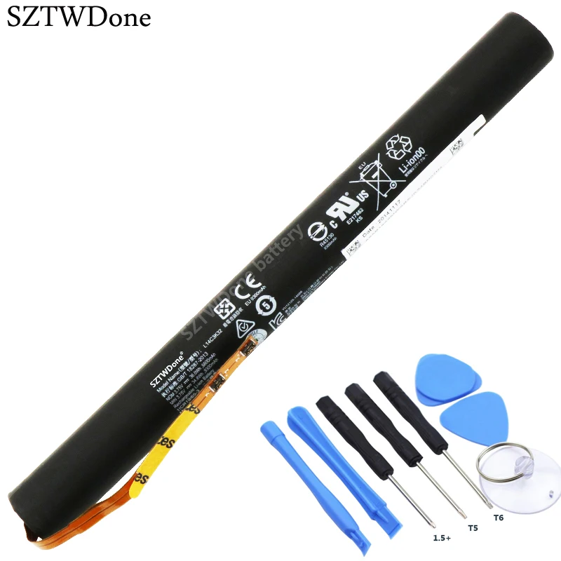 

SZTWDone L14C3K32 Tablet Battery for LENOVO YOGA Tablet 2 Pro-1380F 1380L 1380F YT2-1380F YT2-1380 2-1380F L14D3K32 9600MAH