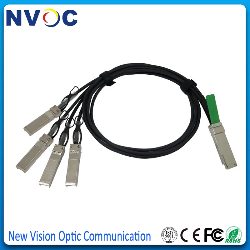 5 шт./лот 40G QSFP + TO 4xSFP DAC 5M 26AWG прямого прикрепления меди to 4 SFP пассивный
