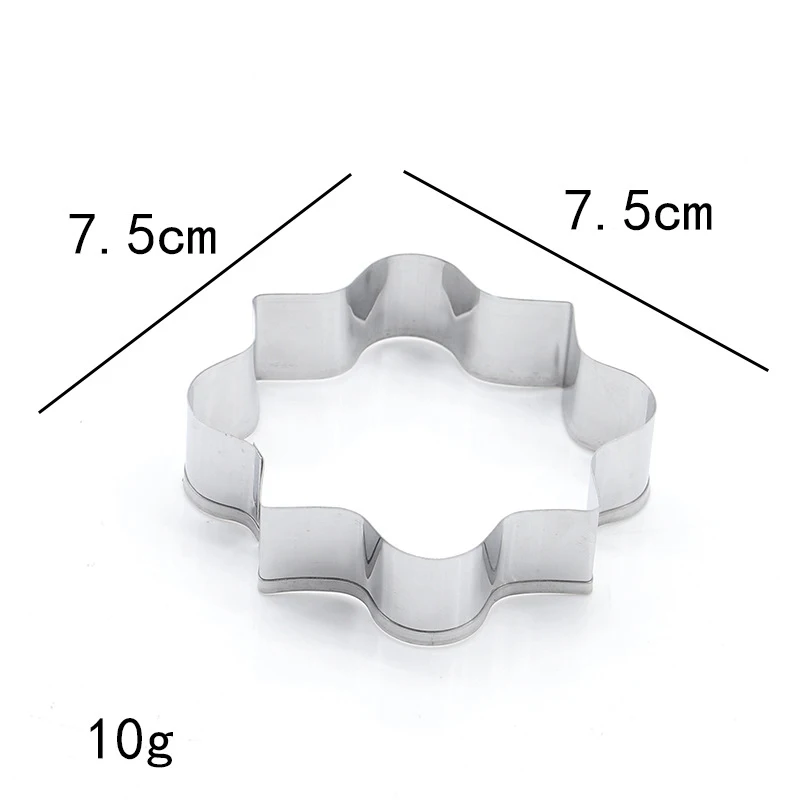 Украшение декоративная рамка печенье с мастикой резак резки 3 стилей, из нержавеющей стали Sugarpaste бисквит высокого качества