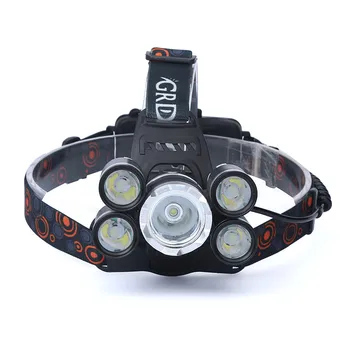 

NEW Zoom 5X XM-L T6 LED 35000L Rechargeable Headlamp Headlight Travel Head Torch Aluminum alloy 219g light AP0803