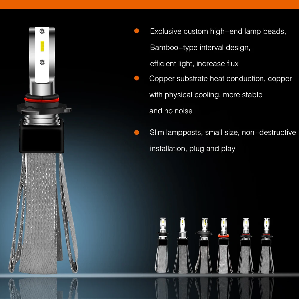 NEW T8 LED 12V Headlight Bulbs LED H7 H4 9003 HB2 H1 H11 9005 HB3 9006 HB4 LED 60W 9600LM 6000K Super Bright CSP Chips Auto Lamp NEW T8 LED 12V Headlight Bulbs LED H7 H4 9003 HB2 H1 H11 9005 HB3 9006 HB4 LED 60W 9600LM 6000K Super Bright CSP Chips Auto Lamp