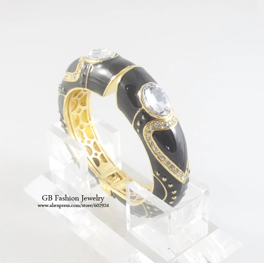 

GrayBirds Free Shipping Fashion Bangle For Women Gold And Black Gun Plated Crystal And Enimal High Quality Luxury Jewelry GB0892