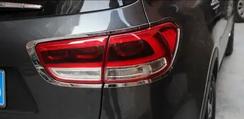 

Rear Light Brake Back Up Frame Sticker Styling ABS Chrome Tail Lamp Cover Trim Accessories 2Pcs/Set For KIA Sorento 2016 2017