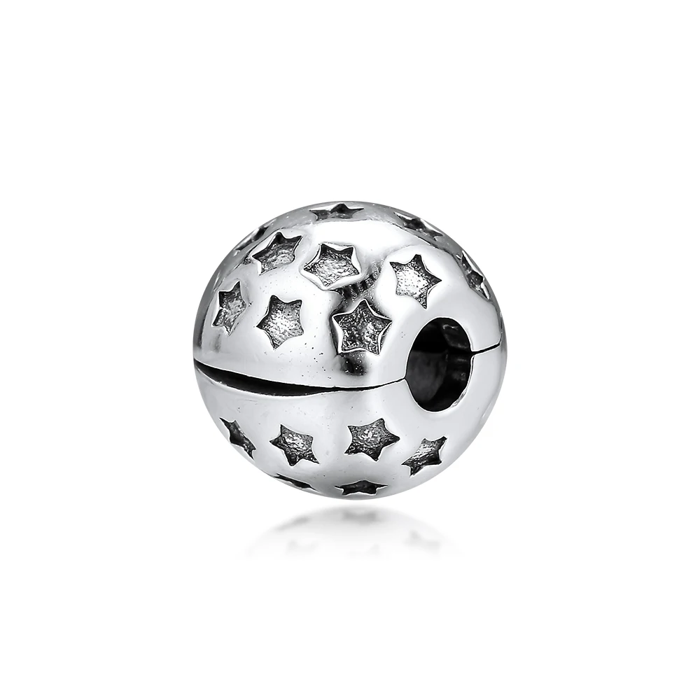 CKK Fit Pandora Браслеты звезда клип Подвески стерлингового серебра 925 оригинальные бусины для изготовления ювелирных изделий Шарм Joyas kralen