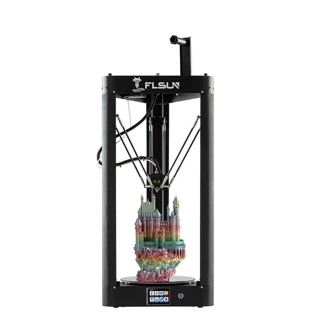 Cheap 2019 FLSUN QQ-S High speed Delta 3D Printer auto-leveling touch screen large printing size