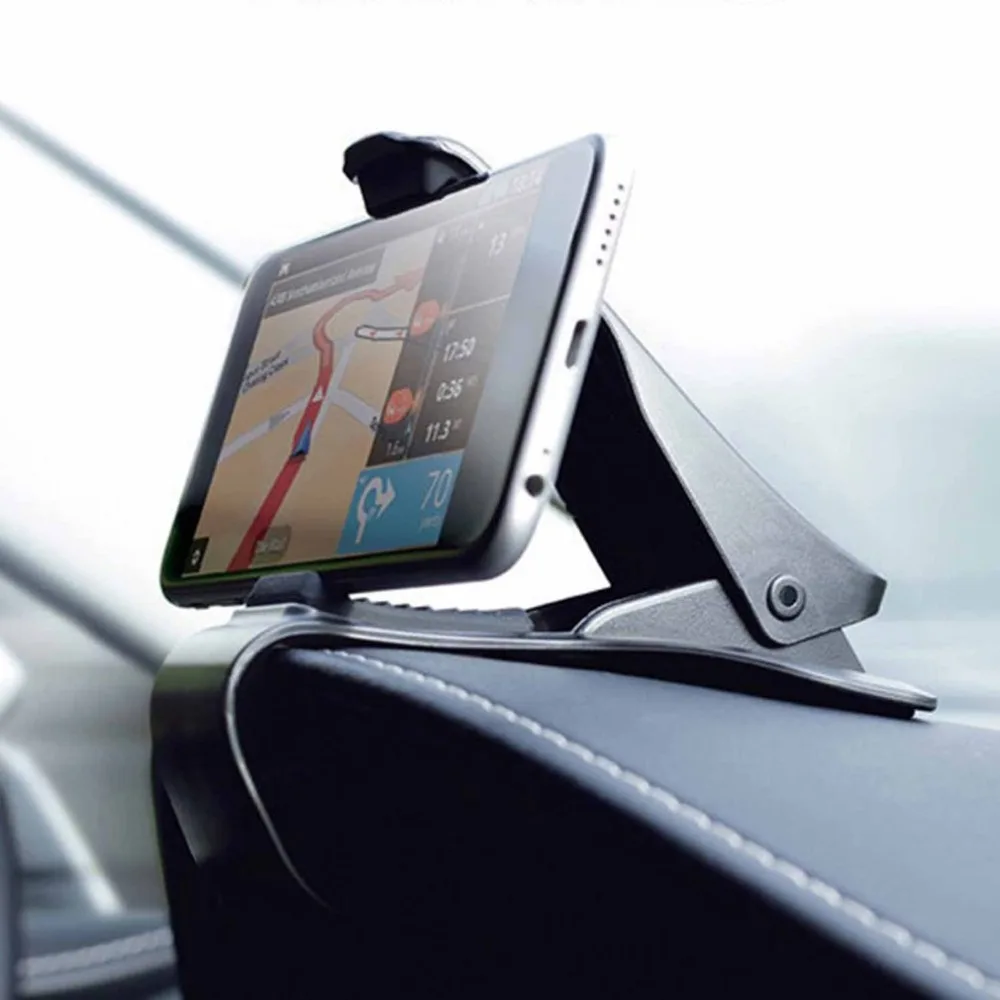 Universal Cradle Adjustable GPS Holder HUB Dashboard Phone Mount Smartphone GPS Navigation Black Car Holder Support