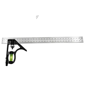 

New 300MM Adjustable Engineers Combination Try Square Set Right Angle Ruler
