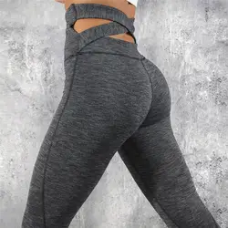 2019 Новый бинты эластичный тонкий фитнес тренировки Высокая талия Push Up Sexy Femme карандаш брюки для девочек для женщин леггинсы со швом