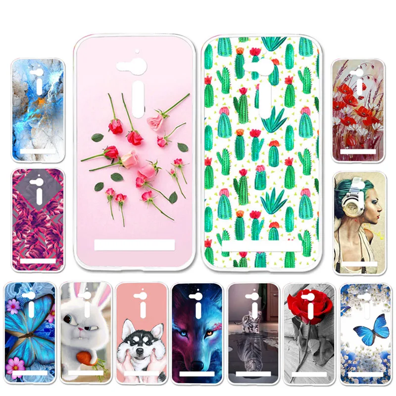 

Ojeleye DIY Patterned Silicon Case For ASUS ZenFone Go ZB500KL Case Soft TPU Cartoon Phone Cover Bags Anti-knock Shell