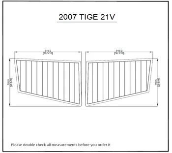

2007 Tige 21V Swim Platform Pad 6mm Boat EVA Teak Decking 1/4" 6mm