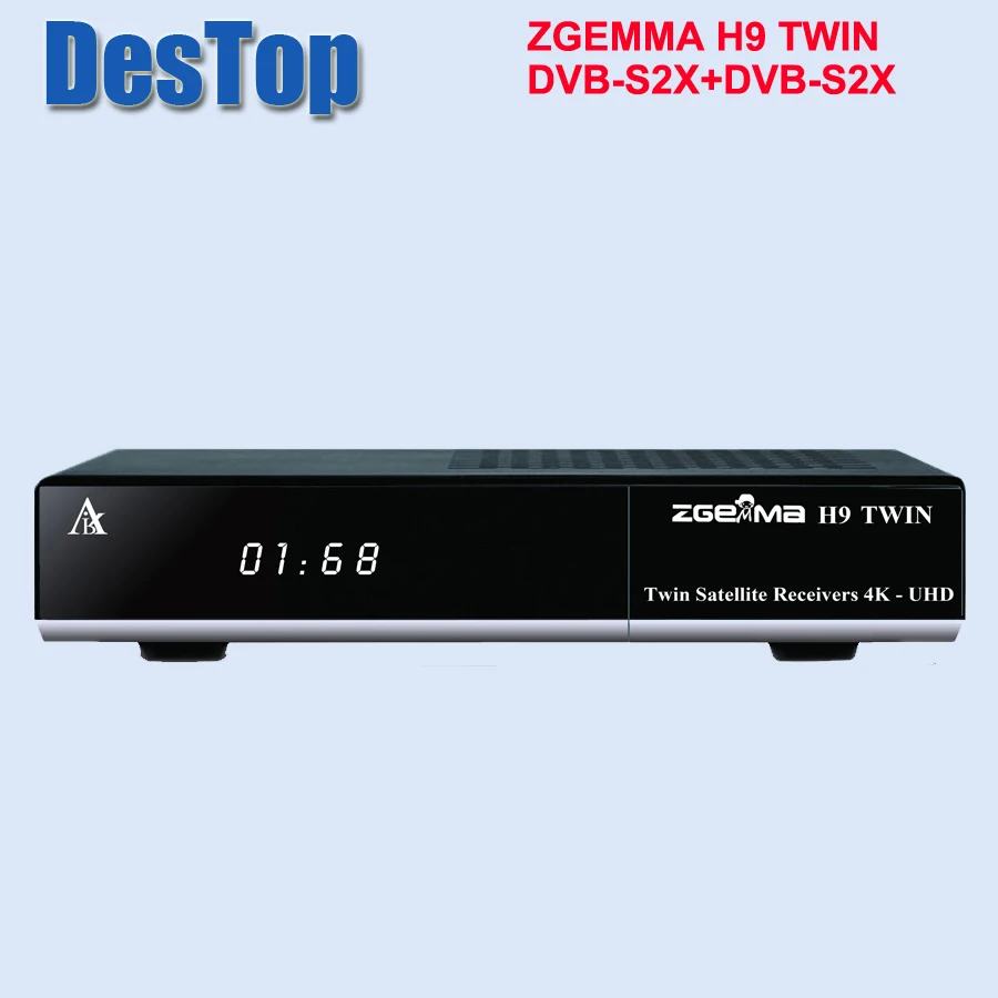 ZGEMMA H9 Твин 4K UHD приемник с 2* DVB-S2X многопотоковым тюнером с 2* CI+ и внутренним Wifi 8 ГБ EMMC FLASH/1 ГБ DDR3 памяти