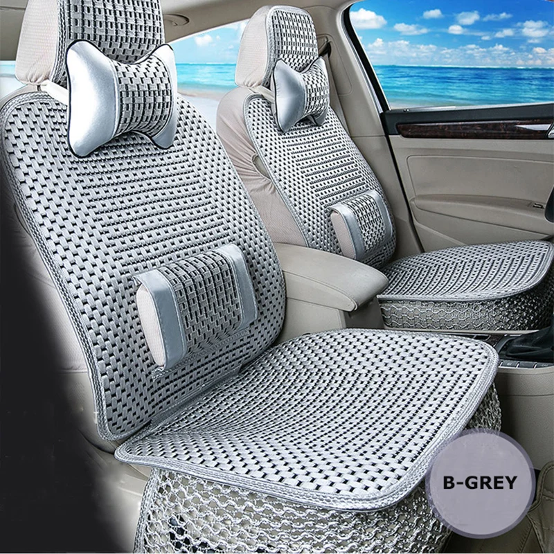 Coussin de siège de voiture universel d'été, couverture de chaise  Automobile avec tapis de taille souple, respirant, Durable, 1 pièces -  AliExpress
