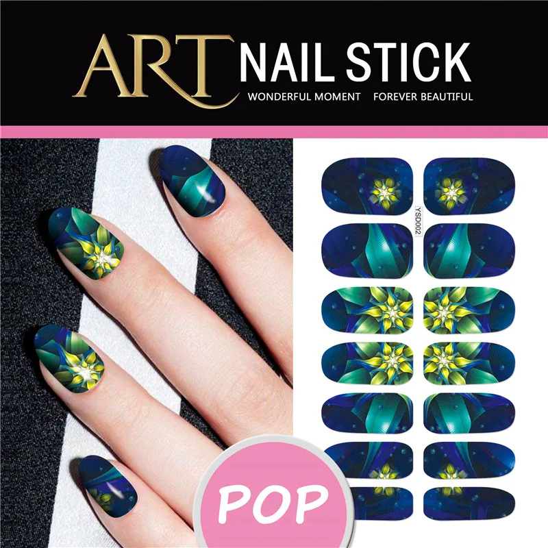 

Nail Tools Beautiful Dream Puple Flower Nail Art Sticker Water Transfer Printing Sticker Feathers Plane Water Stick Nail Sticker