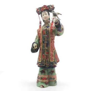 

Home Decoration Sculpture Art Chinese Culture Female Statue Decorative Figurines Antique Imitation Asian Art