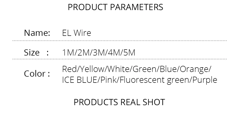 LED Cold light line Car Decorative light Ambient Light auto backlight Fluorescence R G B Yellow White ICE BLUE Pink Purple 5V (12)