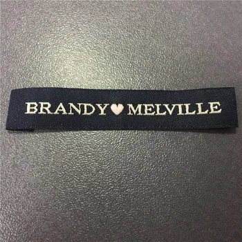 

Factory Price Customized 1.2*6cm End Fold Garment Woven Label Laundry Labels