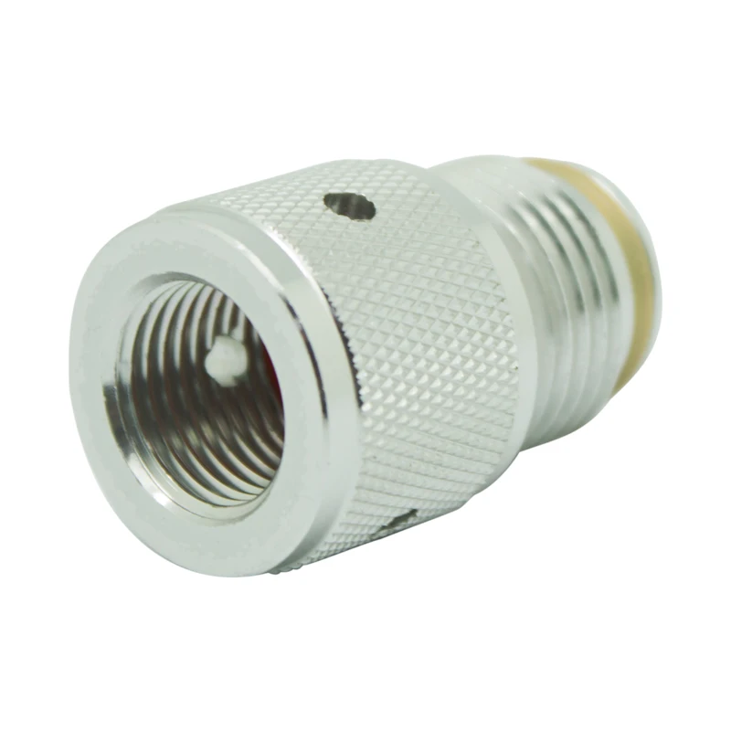 Airsource Prefilled Co2 Cartridge Cylinder to Paintball Tank Thread Adapter Description Image.This Product Can Be Found With The Tag Names 88g co2 adapter, 88g co2 cartridge cylinder, Paintball adapter, Paintball cylinders