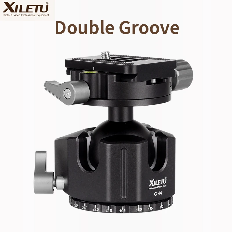 XILETU XLS-284C+G44 Professional Photography Carbon Fiber Tripod 360 Degree Panorama Ballhead For D