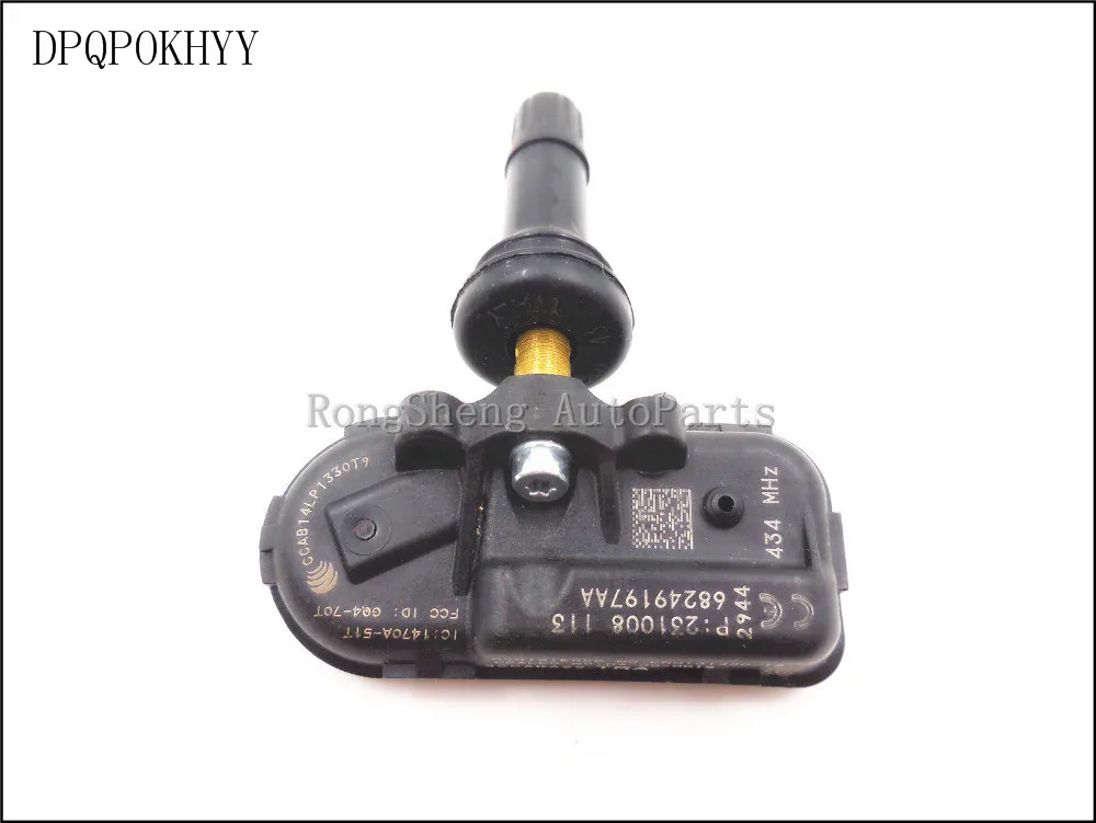

DPQPOKHYY Tire Pressure Monitor Sensors for Ram 1500 3500 Jeep Cherokee 68249197AA 434MHZ