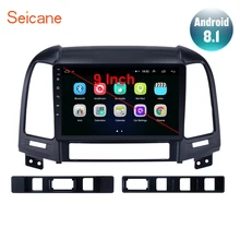 Seicane " Android 8,1 2din Автомагнитола для HYUNDAI SANTA FE 2005 2006 2007 2008 2009 2010 2011 2012 gps стерео плеер головное устройство