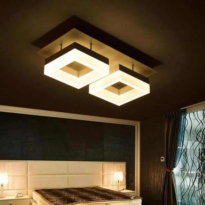 

Square Led light ceiling fixtures Balcony 1-2 pcs hallway Corridor Porch light Modern led Ceiling Lamp work office light Abajur