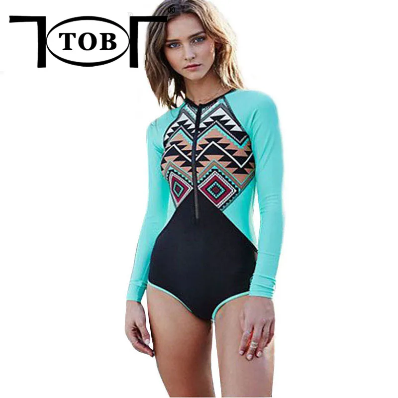 TOB one piece swimwear maillot de bain une zipper piece o neck