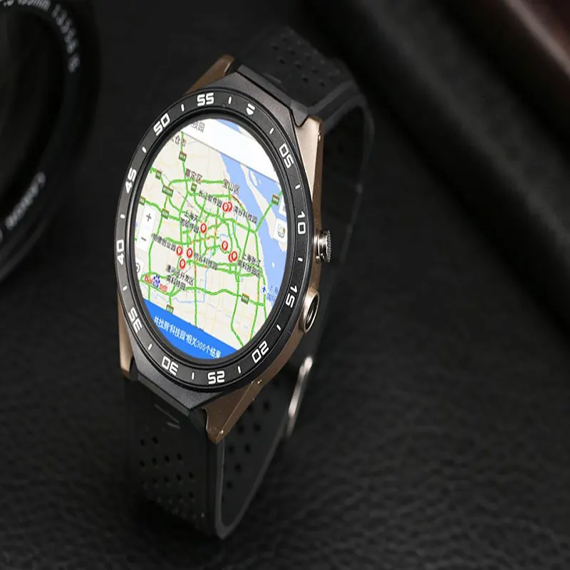 Kingwear bluetooth Smart Watch KW88 MTK6580 Support Wifi GPS 3G Heart rate SIM HD camera Luxury smartwatch kw88 For IOS Android