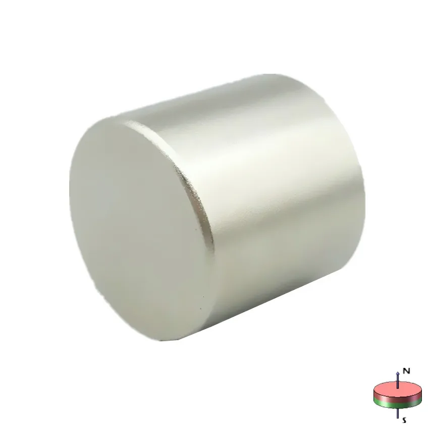NdFeB Magnet Disc Diameter 27x25 mm Strong Neodymium Magnets Sensor Rare Earth Permanent Lab Magnetics N42 Axially NiCuNi Plated |
