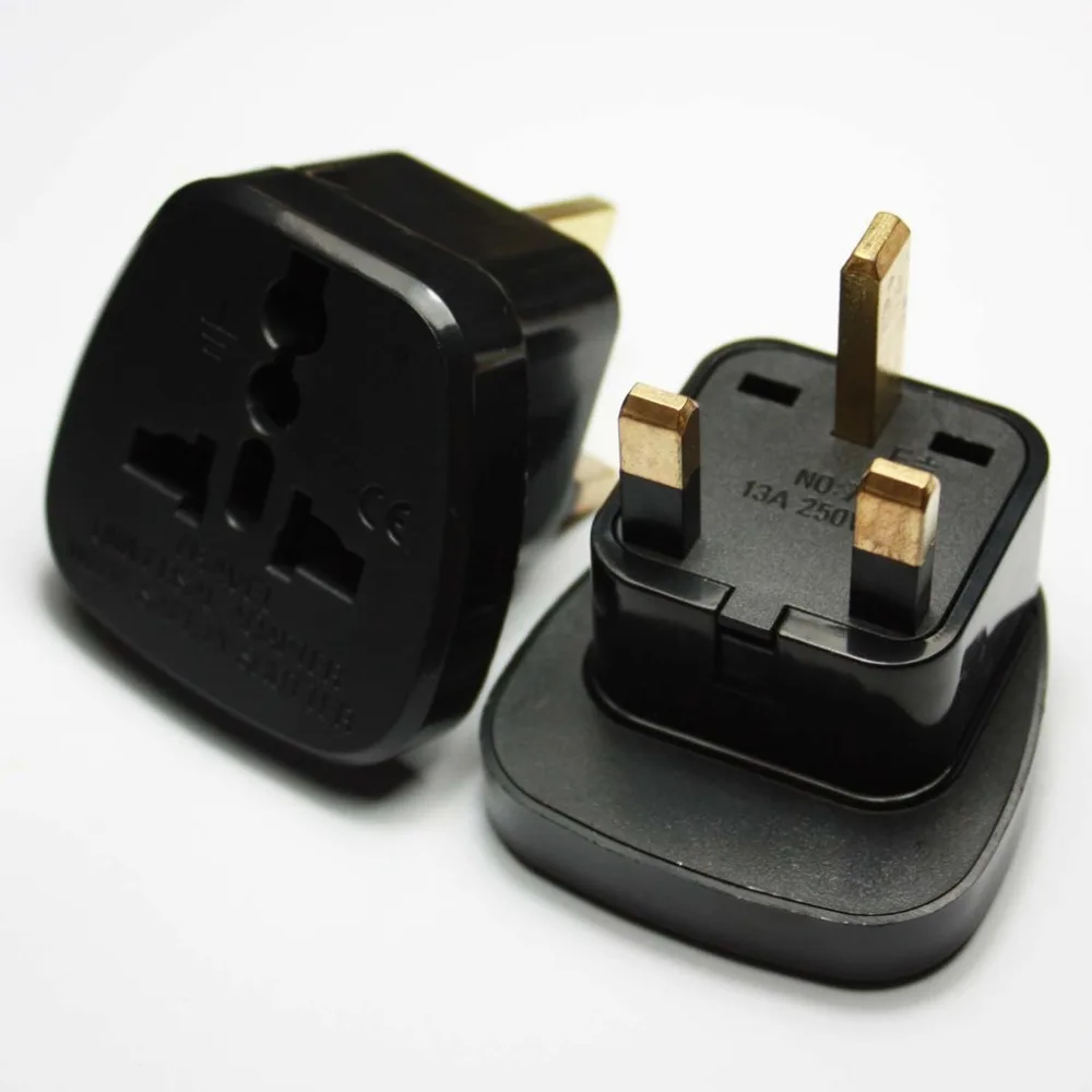 

Adapter for United Kingdom, Malaysia,Singapore,Kenya,Saudi Arabia,Type G, Grounded Plug,Travel Outlet, Tamper Resistant Socket