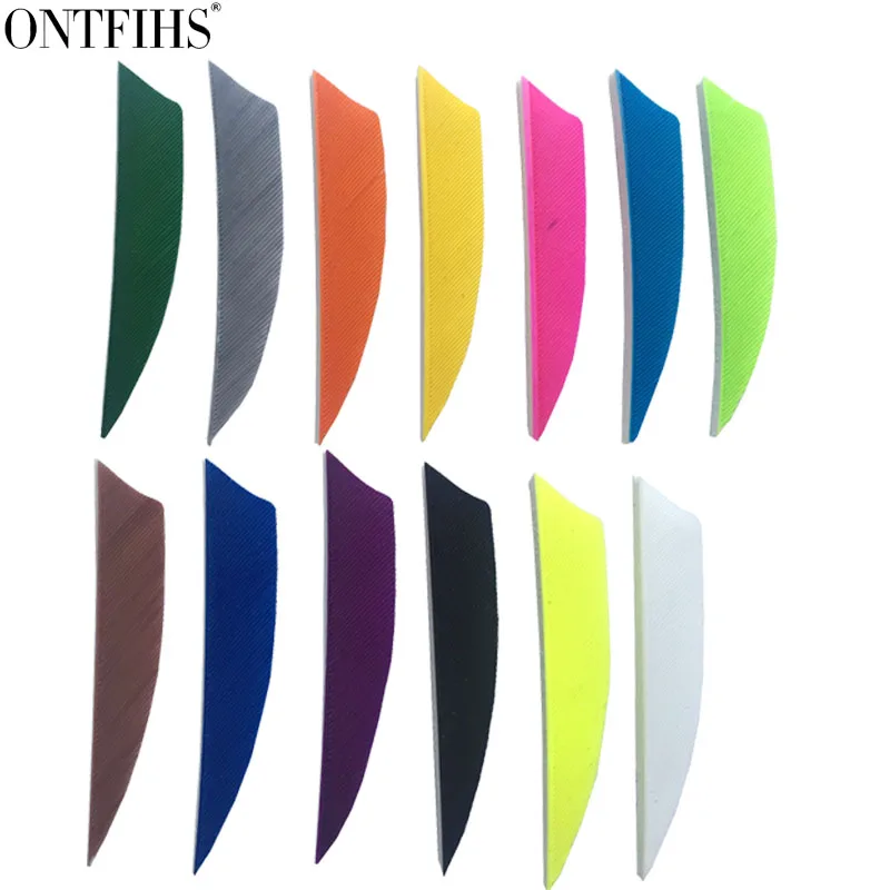 100 Pcs 5" Real Archery Turkey Arrow Feathers Black Color Handcraft