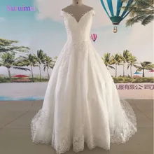 Real Image Custom made Vintage Wedding Dress 2017 Off White Holy Wedding Dresses OEM bridal Gowns
