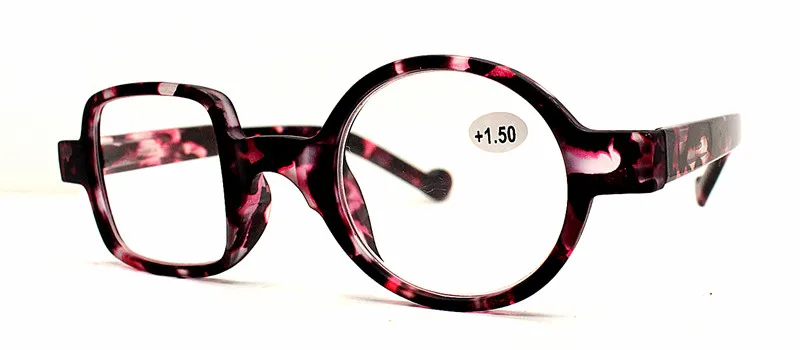 Брендовые Ретро леопардовые Асимметричные круглые и квадратные очки для чтения, женские и мужские очки для пресбиопии, очки для дальнозоркости для пожилых