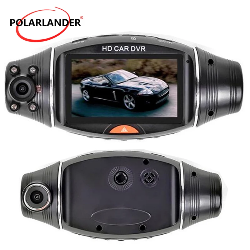 Car 2.7" Dual Lens LCD HD 1080P Camera Vehicle DVR Recorder Dash Cam GPS Logger 