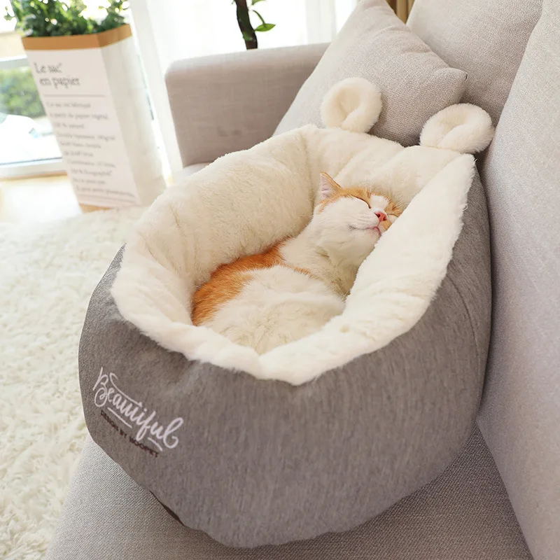 

Pet Dog Cute Winter Keeping Warm House Soft Material Sleeping Bed For Small Dogs Cats DB753