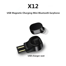 Беспроводные Bluetooth наушники Мини спортивная Гарнитура X12 наушники USB Магнитная Зарядка Наушники S530 музыкальные наушники