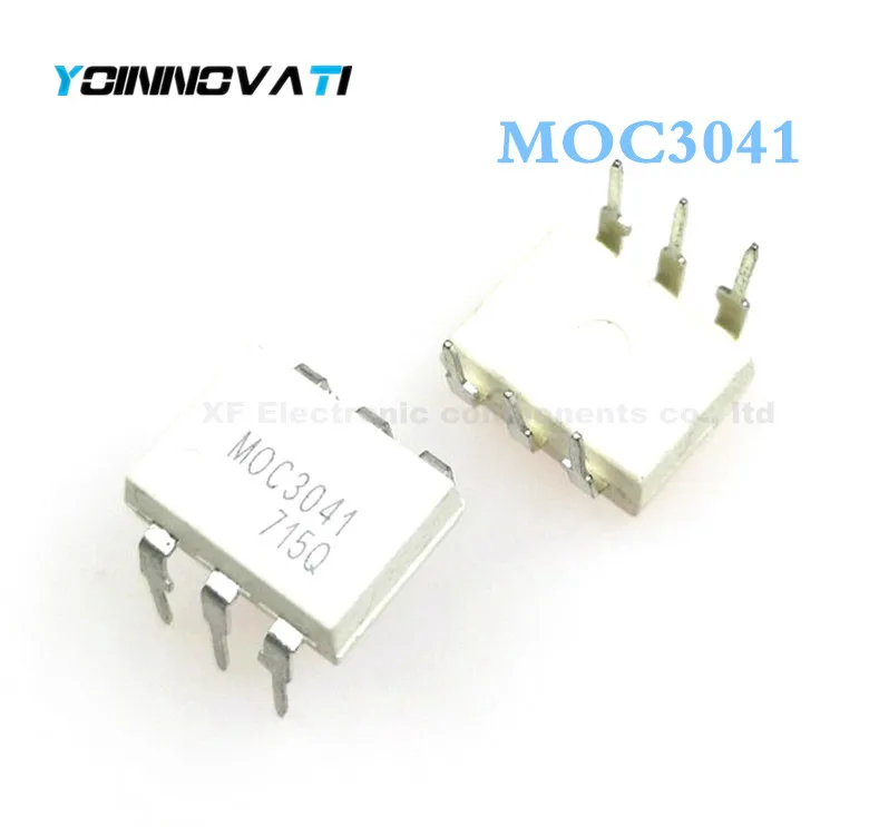 100 шт./лот MOC3041 оптоизолятор 7.5KV TRIAC 6DIP лучшее качество. | Электронные компоненты и