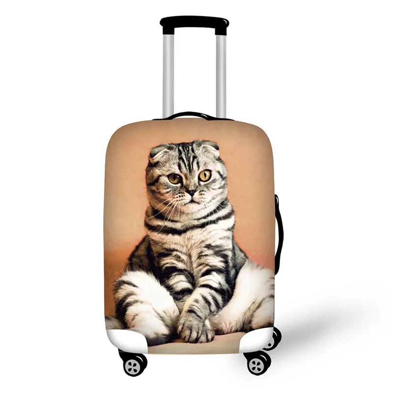 

fancy cat suitcase cover Antifouling luggage protective dust cover for suitcases stretchable luggage cover with zipper closure