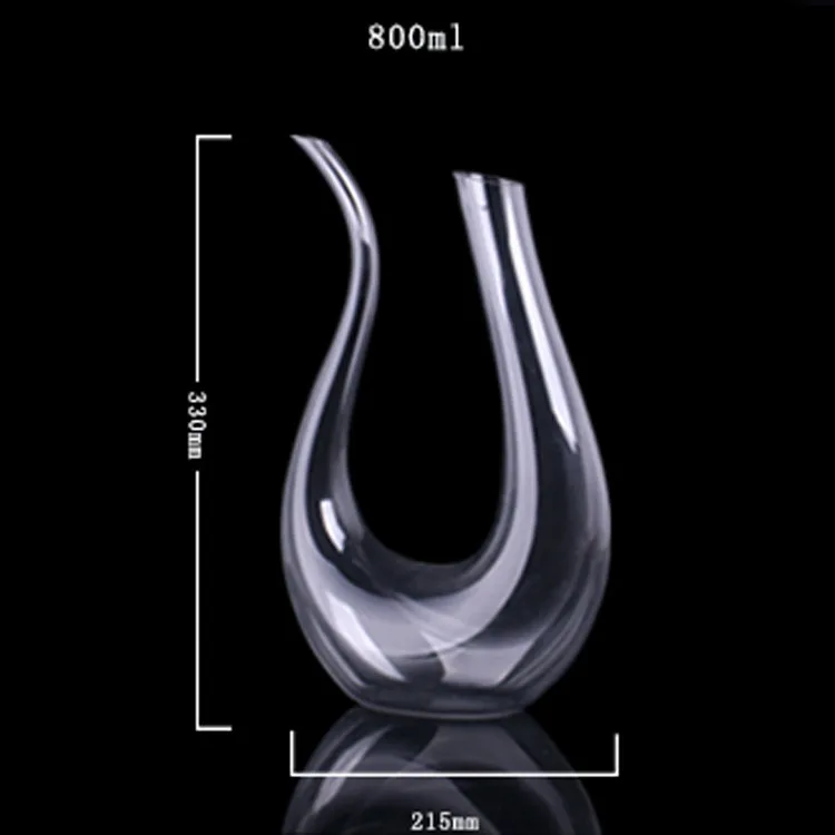Ручной работы кристалл разливщик Красного Вина Стеклянный Графин бренди Набор для декантации кувшин бар шампанское бутылка для воды стекло es подарок - Цвет: 800ml