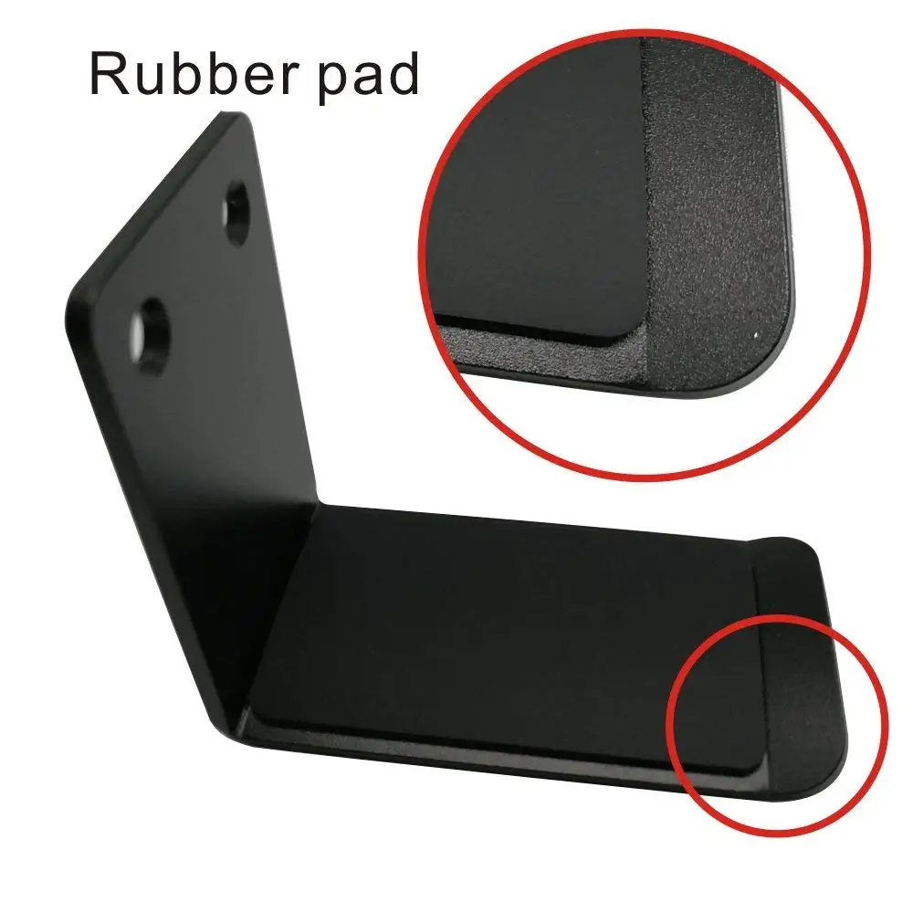 Headphone Holder Stand Earphone Headphone Headset Wall Mount Desk Hanger Hook Stand For Clamp With 3M Adhesive and Screw