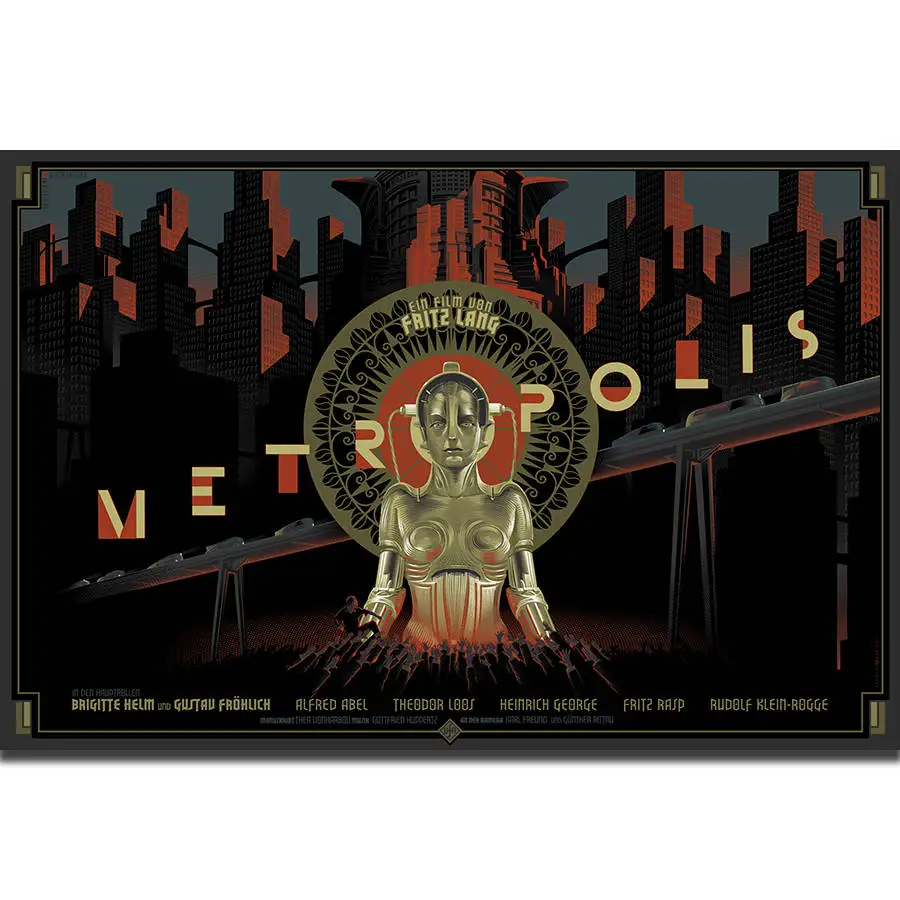S2054 Metropolis 1927 Fritz Lang Vintage Style Movie