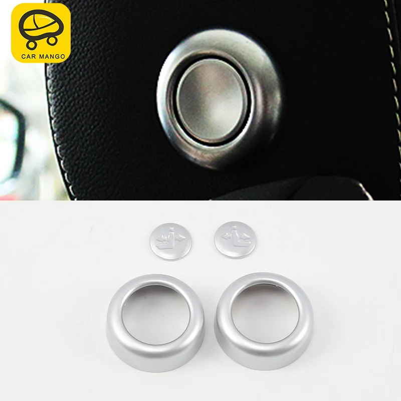 

CARMANGO For Jaguar XE 2018 Auto Car-styling Pillow button trim frame Stickers Covers Interior Accessories