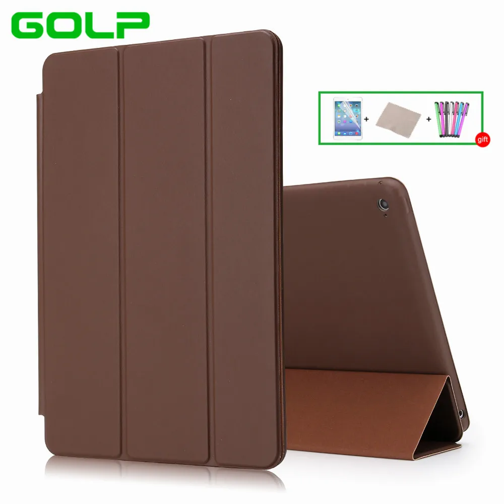 

Case for iPad Mini 4, GOLP Perfect PU Leather Cover soft fabric fiber inner Case,same as offical protective shell for iPad Mini4