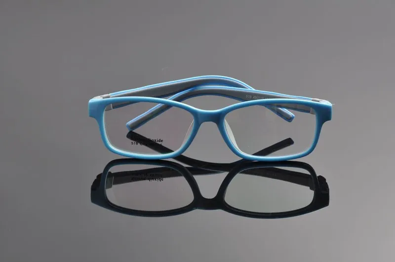 DeDing, небьющиеся очки для подростков 360, Скручивающиеся силиконовые прямоугольные очки, размер 49, гибкие без винта, съемные дужки со шнуром DD0272-1